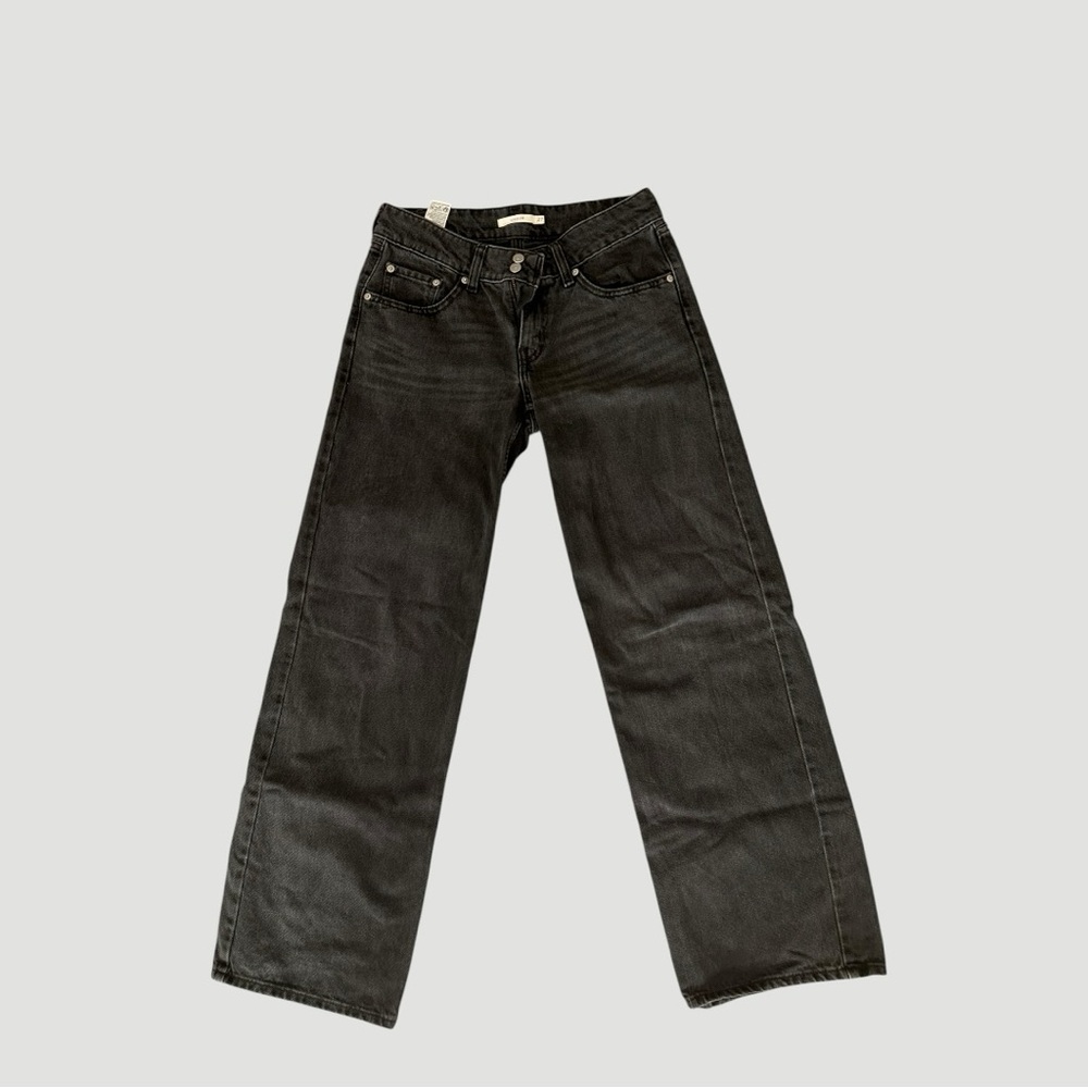 Levi’s Super Low Rise Black Jeans Size 27 Y2K